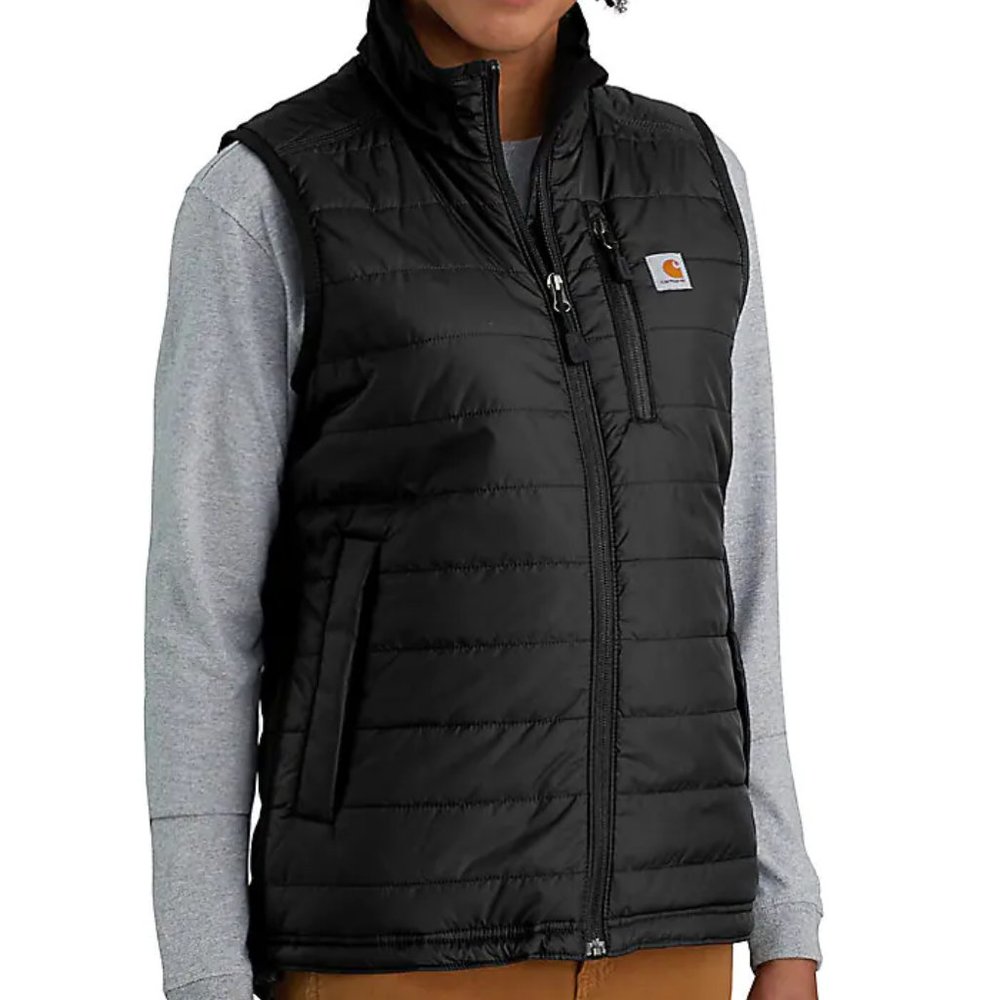 Carhartt Quilted Puffer Vest 2XL Black NWT No Flaws Flattering Slimming Warm NWT